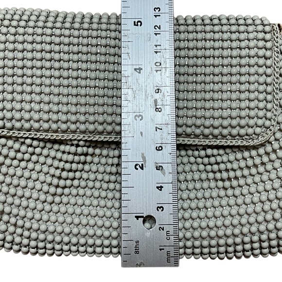 ANTHROPOLOGIE FIONA Rare Beaded Evening Bag Chain Strap Crossbody or Clutch - Picture 13 of 14